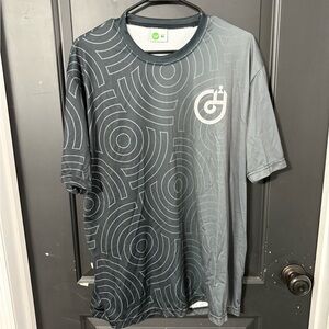 Calvin Hiemberg Disc Golf Gray Patterned Men's Shirt